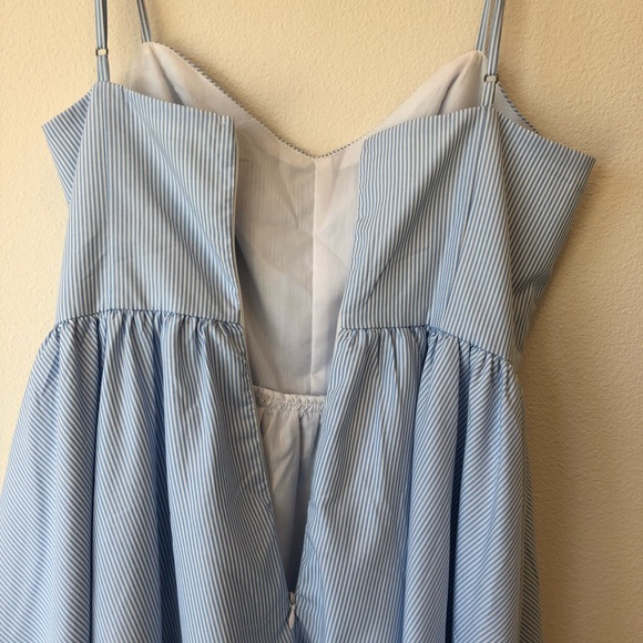 Blue and white striped dress - Picture 6 of 6